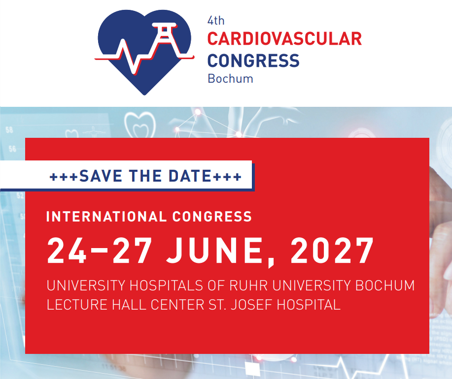 4th Cardiovascular Congress - Bochum - Save the Date 24-27 June 2027
